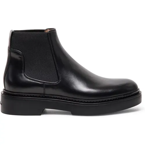 Eleganter Leder Chelsea Boot , Damen, Größe: 36 1/2 EU - Santoni - Modalova