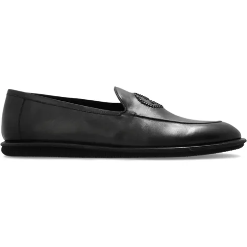 Lederschuhe Typ Loafers - Giorgio Armani - Modalova