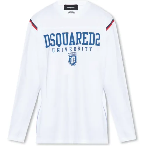 T-Shirt mit langen Ärmeln , Herren, Größe: L - Dsquared2 - Modalova