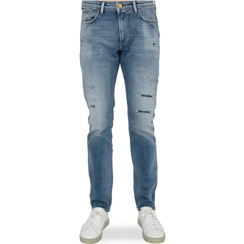 Slim-Fit Denim Jeans , male, Sizes: W34, W33, W32 - Emporio Armani - Modalova