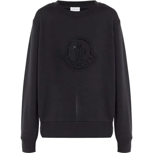 Schwarze Pullover für Männer , Damen, Größe: XL - Moncler - Modalova