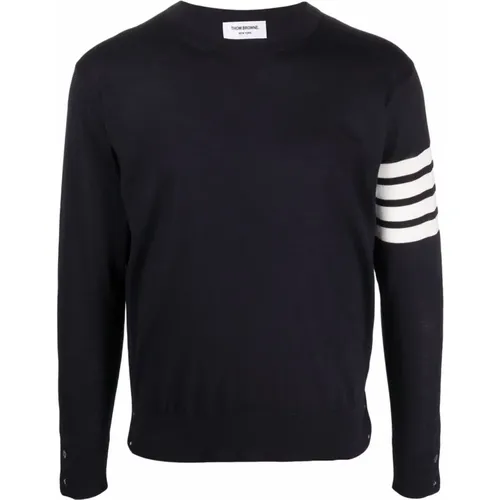 Bar Merino Wool Sweater , male, Sizes: M - Thom Browne - Modalova