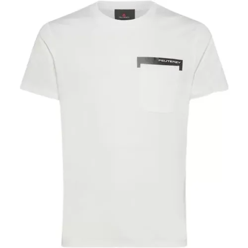 Manderly G2 Weiße Baumwoll-T-Shirt , Herren, Größe: L - Peuterey - Modalova