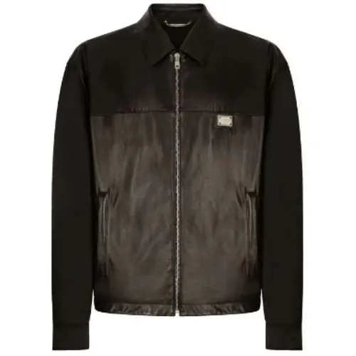 Jackets by , male, Sizes: L - Dolce & Gabbana - Modalova