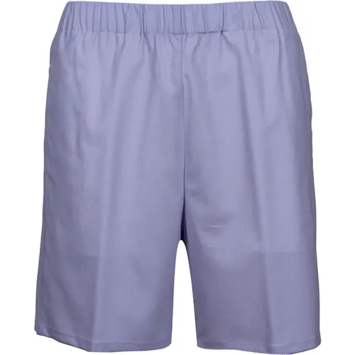 Men's Bermuda Shorts in Pure Virgin Wool , male, Sizes: L, S - Mauro Grifoni - Modalova