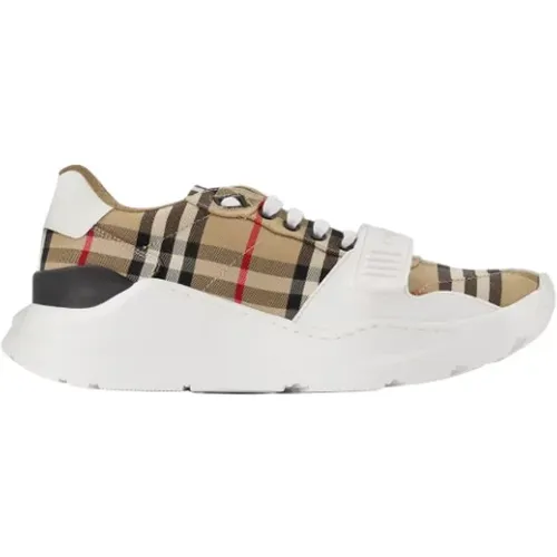 Cotton sneakers , female, Sizes: 4 UK - Burberry - Modalova