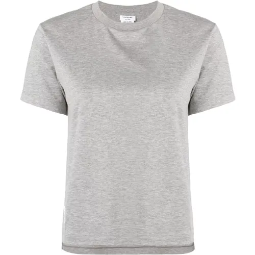 Graues Logo-Patch T-Shirt und Polo - Thom Browne - Modalova