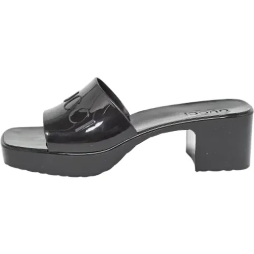 Pre-owned Rubber sandals , female, Sizes: 5 UK - Gucci Vintage - Modalova
