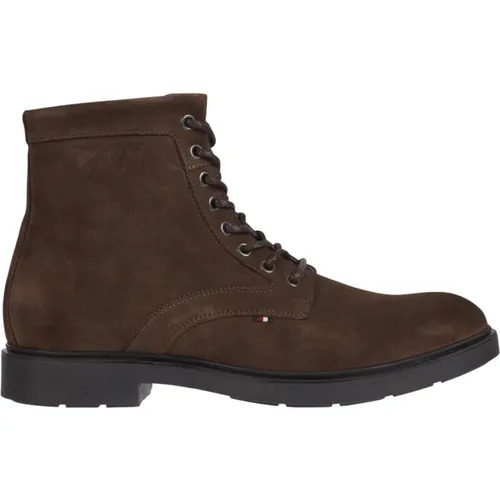 Elevated Rounded Lace-Up Boot , male, Sizes: 8 UK, 7 UK, 12 UK, 9 UK, 10 UK - Tommy Hilfiger - Modalova