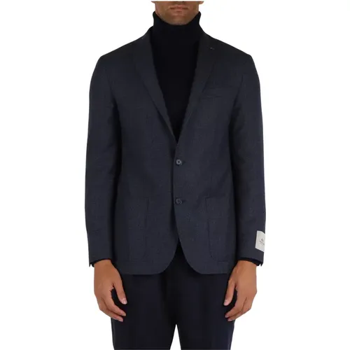 Virgin Wool Drop 4R Jacke , Herren, Größe: L - CC Collection Corneliani - Modalova