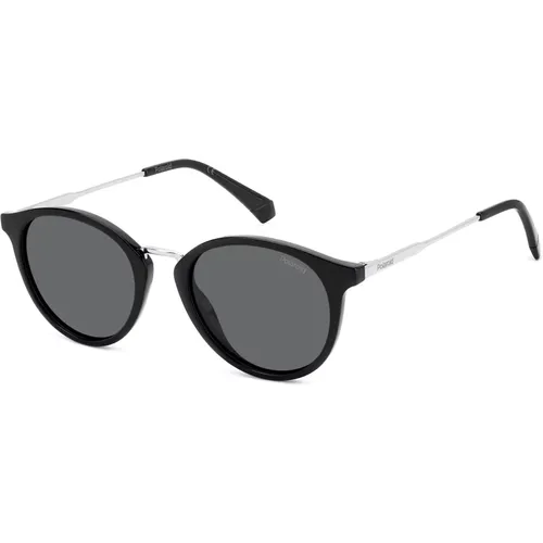 Schwarz/Graue Sonnenbrille PLD 4147/S/X , unisex, Größe: 51 MM - Polaroid - Modalova