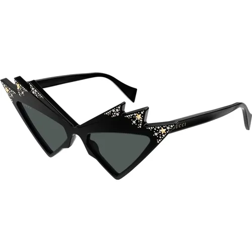 Grey Sunglasses Gg1371S 003 , female, Sizes: 53 MM - Gucci - Modalova