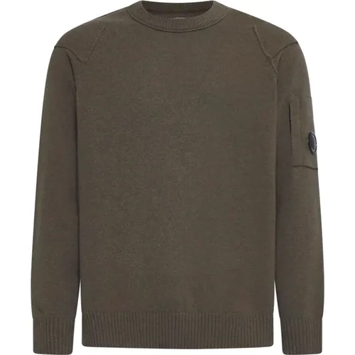 Lambswool Crew Neck Sweater , male, Sizes: S - C.P. Company - Modalova