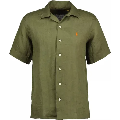 Stylish Men`s Short Sleeve Shirt - Camicia MC , male, Sizes: S - Ralph Lauren - Modalova