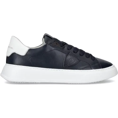 Blaue Urban Temple Sneakers , Herren, Größe: 40 EU - Philippe Model - Modalova