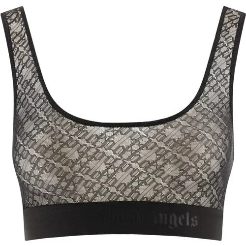 Klassische Spitzen-Bralette , Damen, Größe: XS - Palm Angels - Modalova