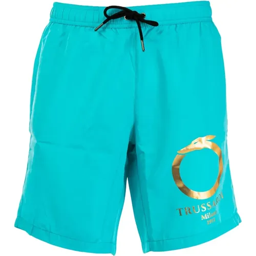 Herren Badehose Blau Sommerstil - Trussardi - Modalova