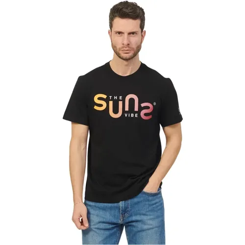 T-Shirts , male, Sizes: L, XL, S, 2XL, 3XL - Suns - Modalova