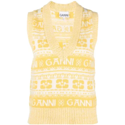 V-neck Knitwear Ganni - Ganni - Modalova