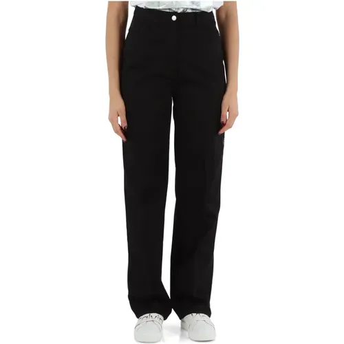 Stretch-Baumwollhose mit vier Taschen , Damen, Größe: S - Calvin Klein Jeans - Modalova