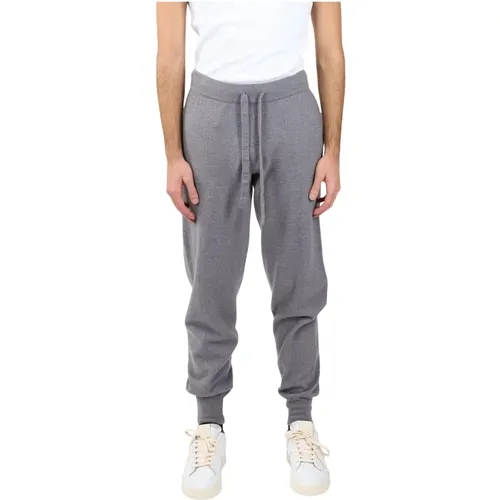 Merino Wool Elasticated Pants , male, Sizes: L, M - Roberto Collina - Modalova