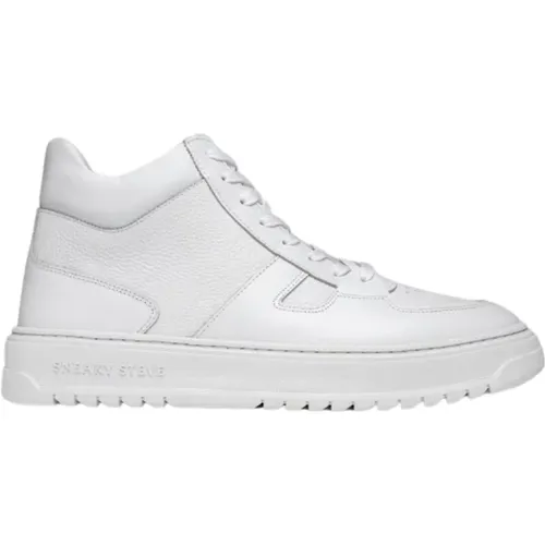 Lässiger High-Top-Ledersneaker , unisex, Größe: 38 EU - Sneaky Steve - Modalova