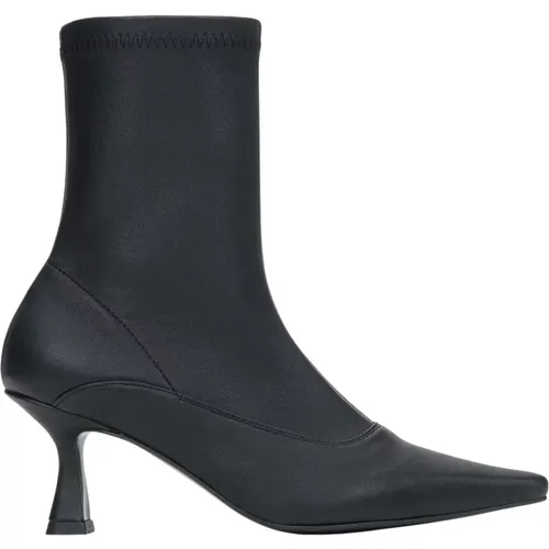 Women's Ankle Boots with Elastic Shaft and Low Flared Heels Er00116111 , female, Sizes: 7 UK, 6 UK, 4 UK, 5 UK - Estro - Modalova