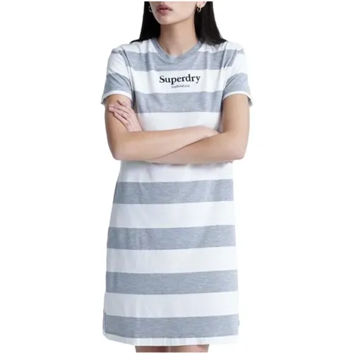 Striped Darcy T-Shirt Dress , female, Sizes: XS - Superdry - Modalova