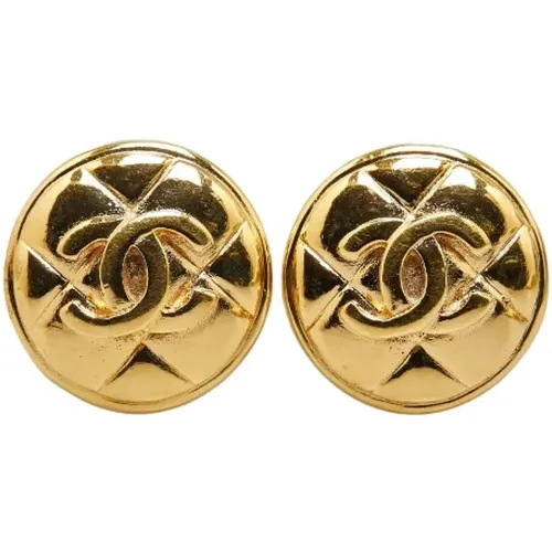 Pre-owned Metal earrings , female, Sizes: ONE SIZE - Chanel Vintage - Modalova