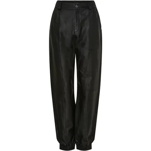 Leather Track Pants , female, Sizes: 2XL - Notyz - Modalova