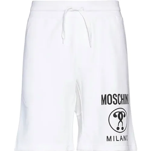 Baumwoll-Logo-Shorts Casual-Stil , Herren, Größe: L - Moschino - Modalova