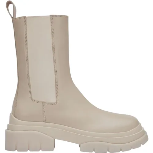 Mustang Storm Lace-Up Leather Boots , female, Sizes: 6 UK, 7 UK - Ash - Modalova