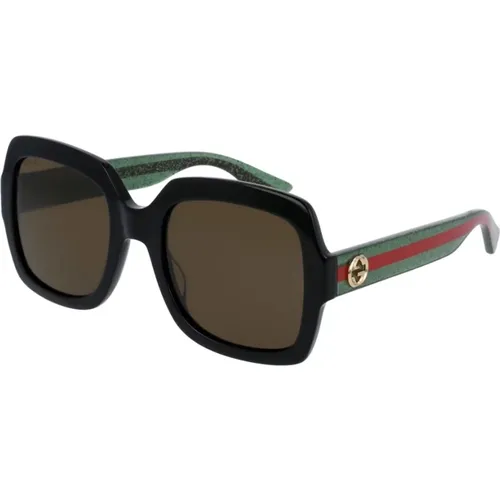 Square Sunglasses in Brown , female, Sizes: 54 MM - Gucci - Modalova