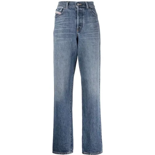 Casual Wide Leg Blaue Jeans Diesel - Diesel - Modalova