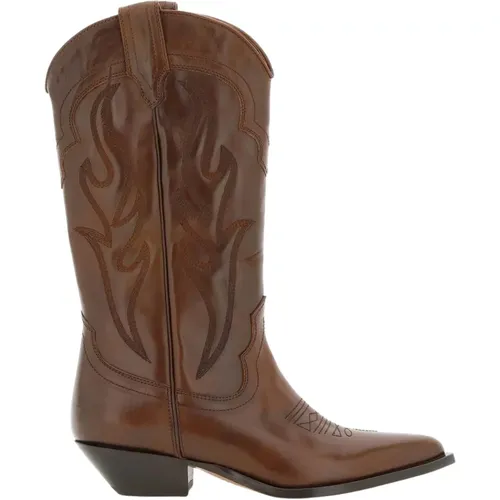 Brushed leather santa fe boots , Damen, Größe: 41 EU - Sonora - Modalova