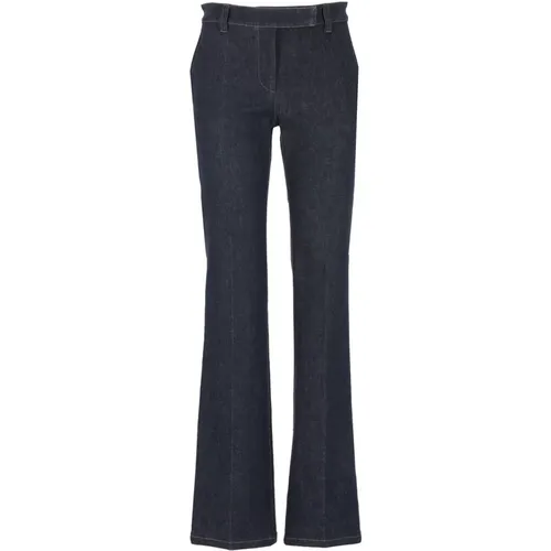 Blaue Baumwolljeans mit Gürtelschlaufen - BRUNELLO CUCINELLI - Modalova