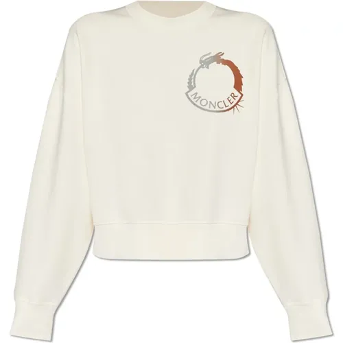 Sweatshirt mit Logo , Damen, Größe: L - Moncler - Modalova