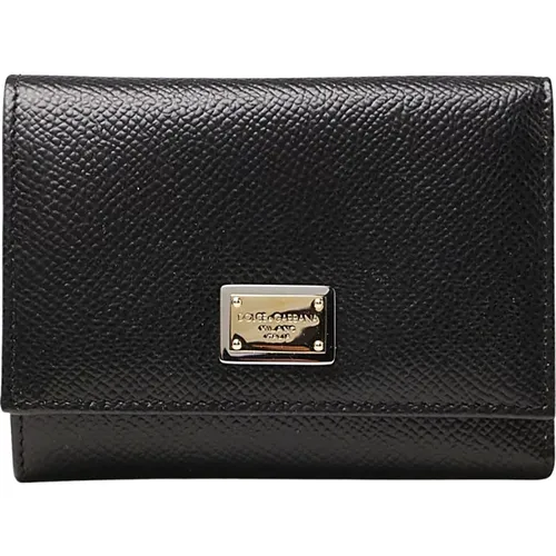 Elegant Leather Wallet and Card Holder Set , female, Sizes: ONE SIZE - Dolce & Gabbana - Modalova