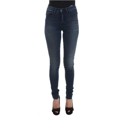 Blaue Slim Fit Jeans , Damen, Größe: W26 - Costume National - Modalova