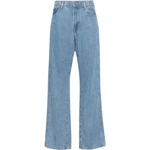Tencel Fabric Jeans, Regular Fit, Soft Leg , female, Sizes: W25 - 7 For All Mankind - Modalova