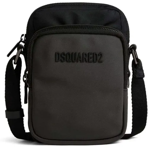 Urban logo-lettering crossbody bag , male, Sizes: ONE SIZE - Dsquared2 - Modalova