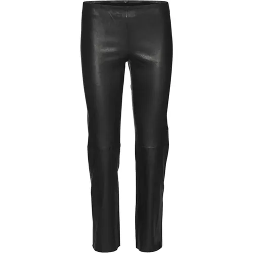 Celia stretch leather pants , female, Sizes: XS - Norr - Modalova