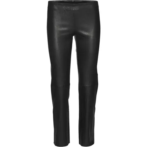 Celia stretch leather pants , female, Sizes: XS, M - Norr - Modalova