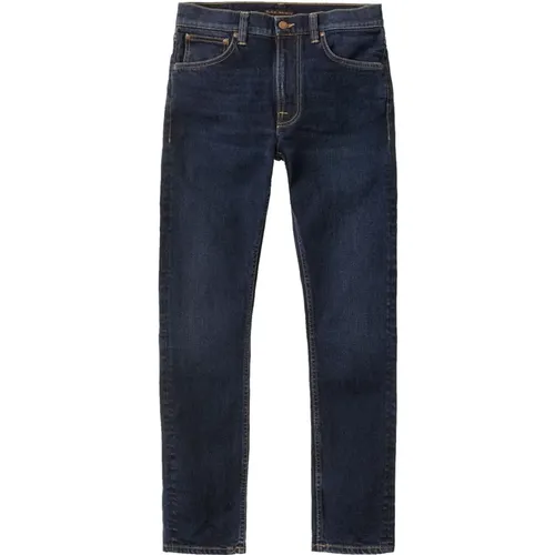 Lean Dean New Ink , male, Sizes: W31 L31, W30 L32, W34 L31, W33 L32 - Nudie Jeans - Modalova