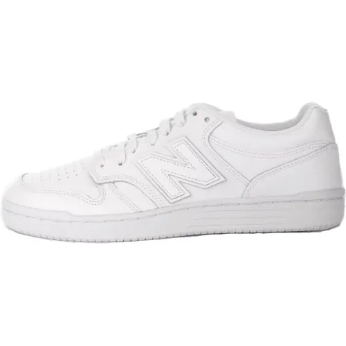Weiße Ledersneakers mit Logo - New Balance - Modalova