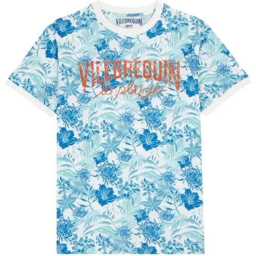 Tahiti Flowers Baumwolle T-Shirt Herren - Vilebrequin - Modalova