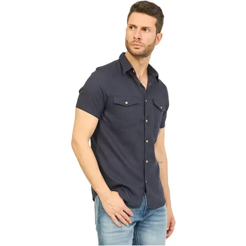 Linen Shirt with Pockets , male, Sizes: M, L, XL, 2XL, S, 3XL - YES ZEE - Modalova