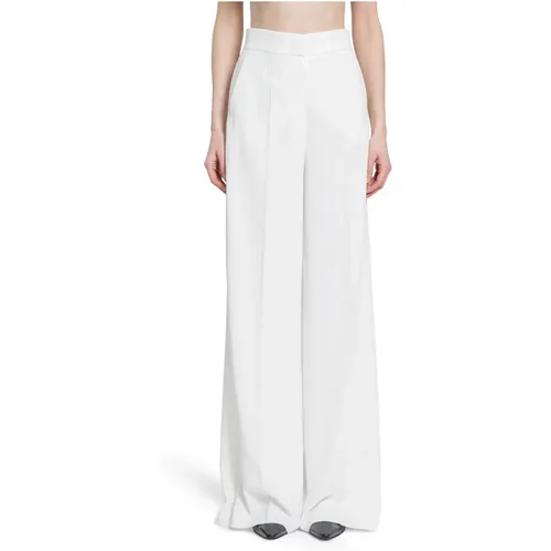 High-Waist Straight Leg Hose , Damen, Größe: 2XS - Max Mara - Modalova