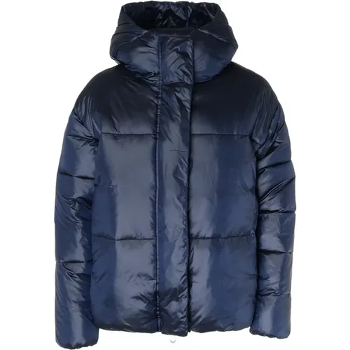 And Black Aimie Nylon Puffer Jacket , female, Sizes: M, XL, L - Save The Duck - Modalova