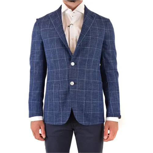 Blazer , male, Sizes: L - Barba Napoli - Modalova